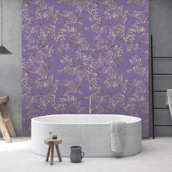 Tapisserie fleurie very peri